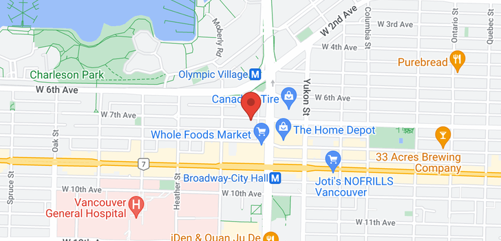 map of 530 W 7TH AVENUE